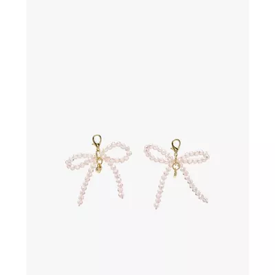 MLB - Charm nữ trang trí giày Beads Ribbon_3AETS036N-43PKS