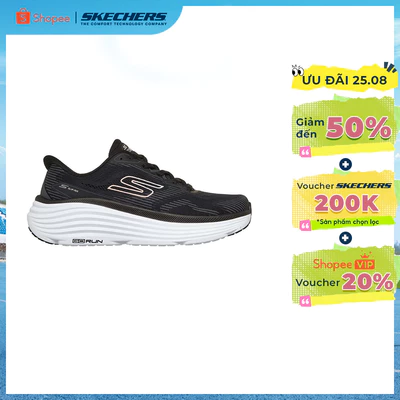 Giày Thể Thao Nữ Skechers Slip-Ins Performance Max Cushioning Endeavour Sequoya - 129484-BKW Air-Cooled Goga Mat