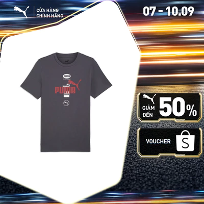 Áo Thun Thời Trang PUMA Nam POWER Graphic Tee Galactic Gray Màu Xám