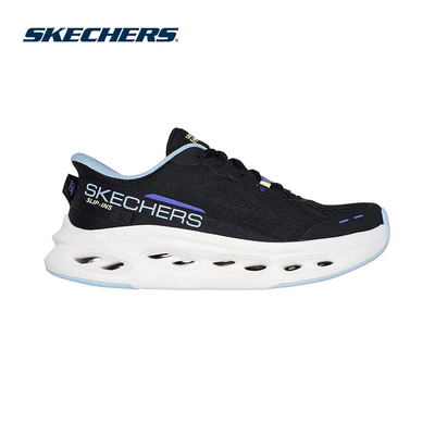 Giày Thể Thao Nữ Skechers Slip-ins Max Cushioning Glide-Step - 129400-BKBL Air-Cooled Goga Mat Online Sale