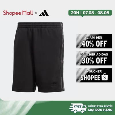 [Duy nhất 8.8 - VOUCHER 30%]adidas Phong cách sống Quần Short Gạch Graphic Rằn Ri Nam Đen IJ0635
