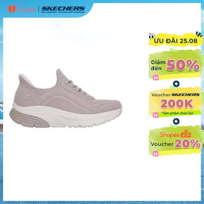 [ĐỘC QUYỀN ONLINE] Giày Thể Thao Nữ Skechers Slip-Ins BOBS Vamos Clear Stand - 117771-TPE Memory Foam