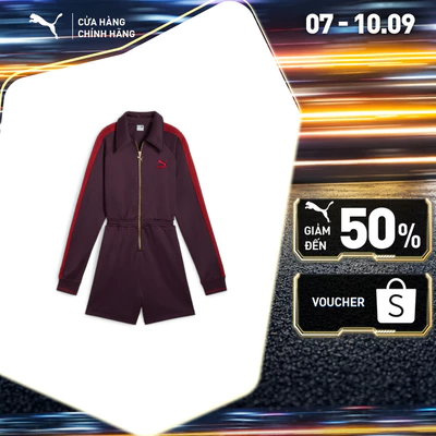 Áo Liền Quần Thời Trang PUMA Nữ T7 Romper Midnight Plum Màu Tím