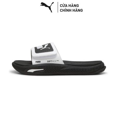Dép Quai Ngang PUMA Unisex SoftridePro Slide 24 V White-Black Màu Đen