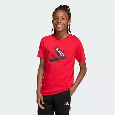 adidas Phong cách sống ÁO THUN TRẺ EM GRAPHIC GAME Trẻ em Đỏ KA0529