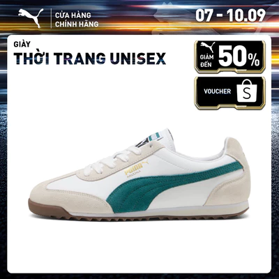 Giày Thời Trang PUMA Unisex Arizona Retro White-Emerald Ice-Gum Màu Trắng