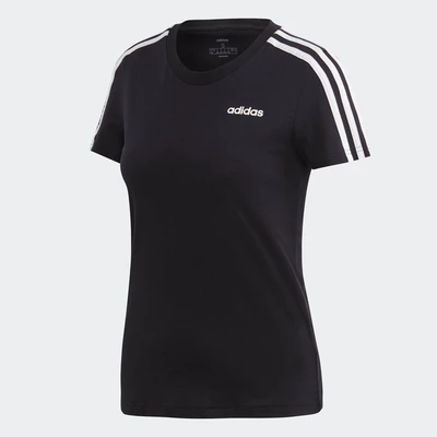 adidas Phong cách sống Áo Thun 3 Sọc Essentials Nữ Đen DP2362