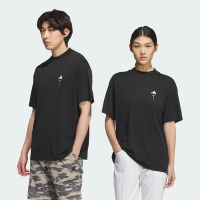adidas Đánh gôn Áo Thun Ngắn Tay Cổ Đứng Họa Tiết Graphic Sau Lưng HEAT.RDY Unisex Đen JF4584