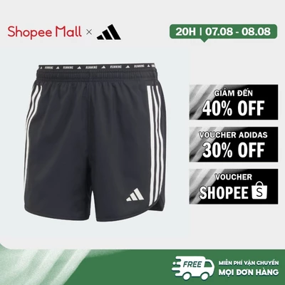 [Duy nhất 8.8 - VOUCHER 30%]adidas Chạy Quần Short 3 Gạch Own the Run Nam Đen IQ3814