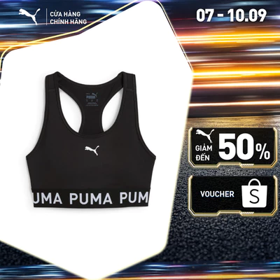 Áo Ngực Tập Luyện PUMA Nữ 4KEEPS STRONG BRA - MID Black Màu Đen