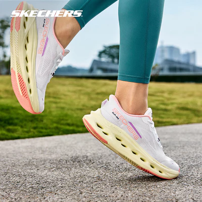 Giày Thể Thao Nữ Skechers Slip-ins Max Cushioning Glide-Step-129400-WPK Air-Cooled Goga Mat