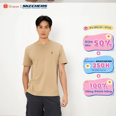 Áo Thun Tay Ngắn Nam Skechers Basketball Culture Short Sleeve Tee - SL325M384-02FX