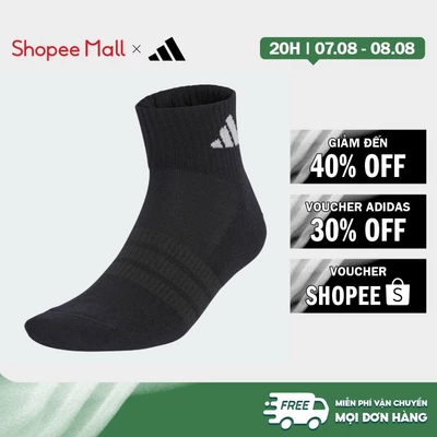 [Duy nhất 8.8 - VOUCHER 30%]adidas Phong cách sống BỘ 3 ĐÔI TẤT CỔ CHÂN THỂ THAO CÓ ĐỆM Unisex Đen KR7116