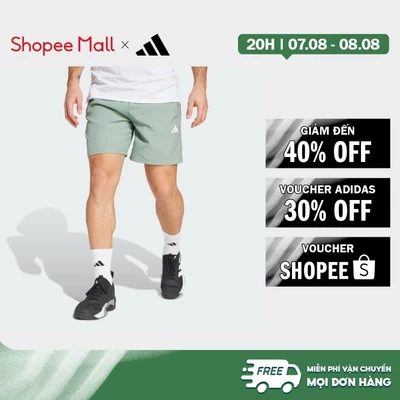 [Duy nhất 8.8 - VOUCHER 30%]adidas Gym & Training Quần Short Dệt Tập Luyện Train Essentials Nam màu xanh lá JD4835