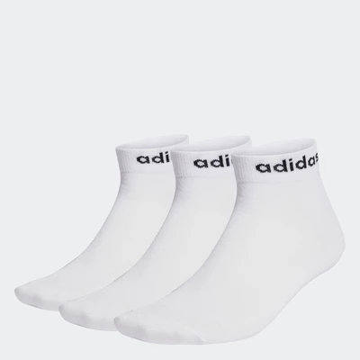 adidas Phong cách sống Bộ 3 Đôi Tất Cổ Ngắn Think Linear Unisex trắng HT3451