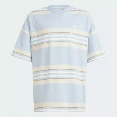 adidas Phong cách sống Áo Thun Oversize Trẻ Em Trẻ em Màu xanh da trời JC9078
