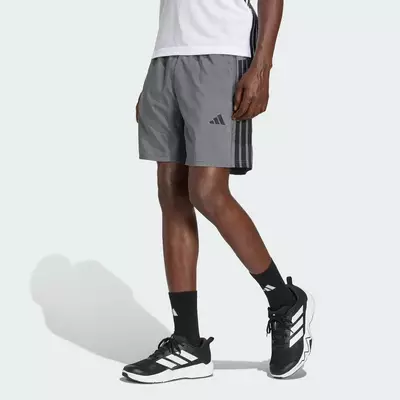 adidas Gym & Training QUẦN SHORT DỆT CƠ BẢN 3 GẠCH WORKOUT ESSENTIALS Nam Xám KD0679