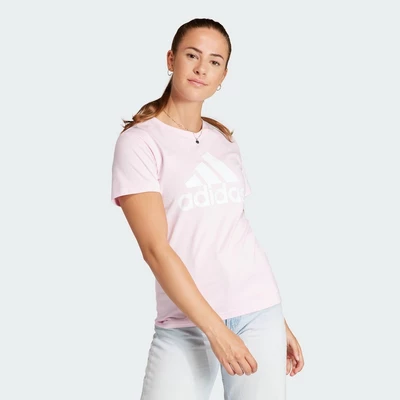 adidas Phong cách sống Áo Thun Essentials Có Logo Nữ Hồng GL0726
