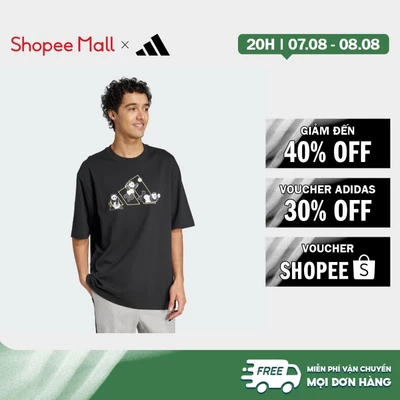 [Duy nhất 8.8 - VOUCHER 30%]adidas Phong cách sống Áo Thun Graphic Gấu Trúc Vui Nhộn Nam Đen JZ3274