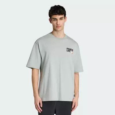 adidas Phong cách sống ÁO THUN PANDA CHILL HOOP GRAPHIC Nam màu xanh lá KB4851