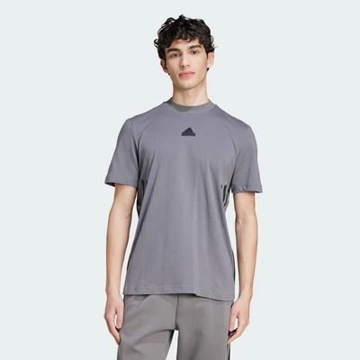 adidas Phong cách sống Áo Thun 3 Sọc Future Icons Nam Xám JI6325