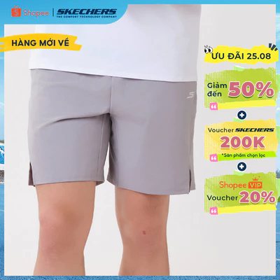 Quần Đùi Thể Thao Nam Skechers Walking Performance Shorts - SP326M414-002E