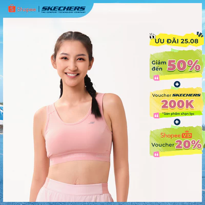Áo Bra Thể Thao Nữ Skechers Running Performance Sports Bra - SP126W007-001T