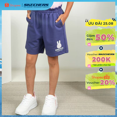 Quần Đùi Thể Thao Bé Gái Skechers Urban Outdoor Shorts - SL325G276-013D Online Sale