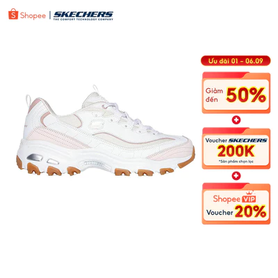 Giày Thể Thao Nữ Skechers Sport D'Lites Popular Vote Thường Ngày - 150241-WLPK Air-Cooled Memory Foam