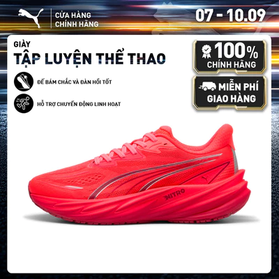 Giày Chạy Bộ PUMA Nữ Velocity NITRO 5 Wns Ultra Red-Red Rhythm Màu Đỏ