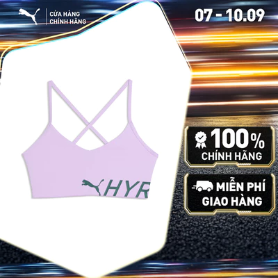 Áo Ngực Thể Thao Tập Luyện PUMA Nữ W HYROX STRAPPY PWRMODE BRA Light Lavender Màu Tím