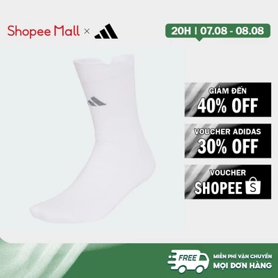 [Duy nhất 8.8 - VOUCHER 30%]adidas Quần vợt BỘ 1 ĐÔI TẤT CỔ CAO LÓT ĐỆM TENNIS Unisex trắng IA7542