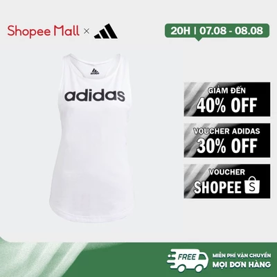 [Duy nhất 8.8 - VOUCHER 30%]adidas Phong cách sống Áo Tank Top Logo Dáng Suông Essentials LOUNGEWEAR Nữ trắng GL0567