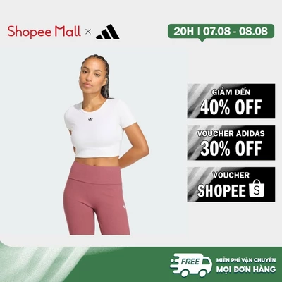 [Duy nhất 8.8 - VOUCHER 30%]adidas Lifestyle ESSENTIALS RIB TEE Women White KT4758
