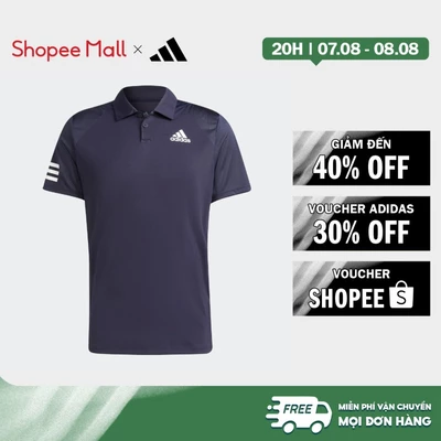 [Duy nhất 8.8 - VOUCHER 30%]adidas Quần vợt Áo polo 3 Sọc Tennis Club Nam Màu xanh da trời H34701