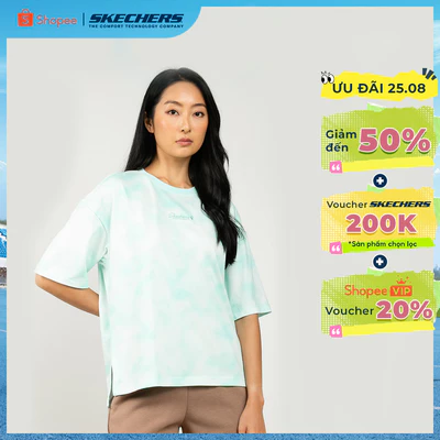Áo Thun Tay Ngắn Nữ Skechers Urban Outdoor Short Sleeve Tee - SL325W448-AP04 Online Sale