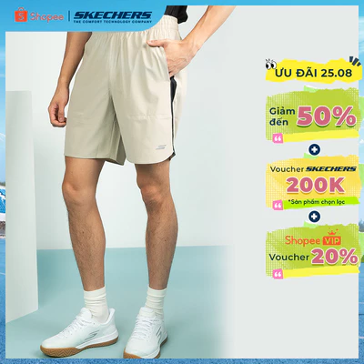 Quần Đùi Thể Thao Nam Skechers Walking Performance Shorts-SP325M336-044Z
