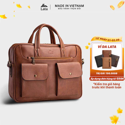 Cặp Công Sở Lata (Thời trang nam basic - Cặp da CA25)