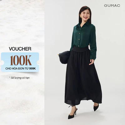 Chân Váy Nữ GUMAC Form Xòe Hai Lớp Lưng Thun Co Giãn Thoải Mái Dễ Mặc Nữ Tính Dễ Phối Đồ Hằng Ngày VG07019