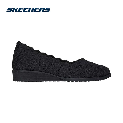 Giày Búp Bê Nữ Skechers Modern Comfort Cleo Sawdust Modesty - 159132-BBK Air-Cooled Memory Foam