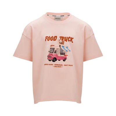 Áo Thun Tay Ngắn Bé Gái Skechers Food Truck Short Sleeve Tee - SL125G074-02P1 Online Sale