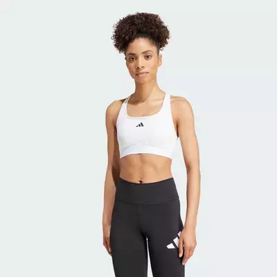 adidas Gym & Training Áo Bra Tập Luyện PrimeLiftreact Nữ trắng JG1405