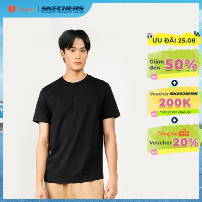 Áo Thun Tay Ngắn Nam Skechers Skechers Authentic - Lounge Short Sleeve Tee - SL425M409-0018