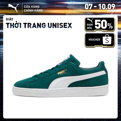 Giày Thời Trang PUMA Unisex Suede Classic Màu Xanh Lá