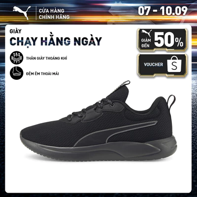 Giày Chạy Bộ PUMA Unisex Resolve Smooth Black Màu Đen