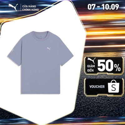 Áo Thun Thời Trang Tay Ngắn PUMA Unisex PUMATECH SS TEE WV Gray Fog Màu Xám