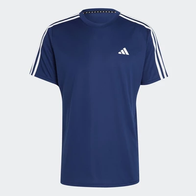 adidas Gym & Training & Yoga Train Essentials 3-Stripes Training Tee Men Blue IB8152