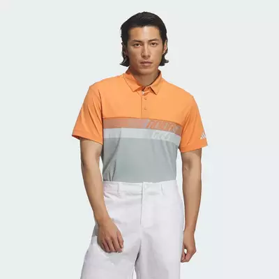 adidas Đánh gôn ÁO POLO NGẮN TAY COLOR BLOCK Nam trái cam KB4833