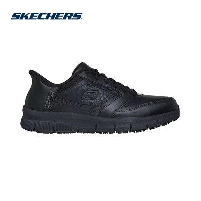 Giày Thể Thao Nữ Skechers Slip-Ins Work Nampa Cicaru Bảo Hộ Lao Động - 108234-BLK Air-Cooled Memory Foam
