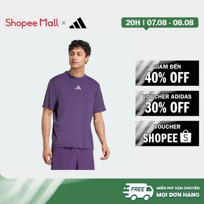 [Duy nhất 8.8 - VOUCHER 30%]adidas Gym & Training Áo Thun Intensity Designed-for-Training Nam Màu tím JW2559